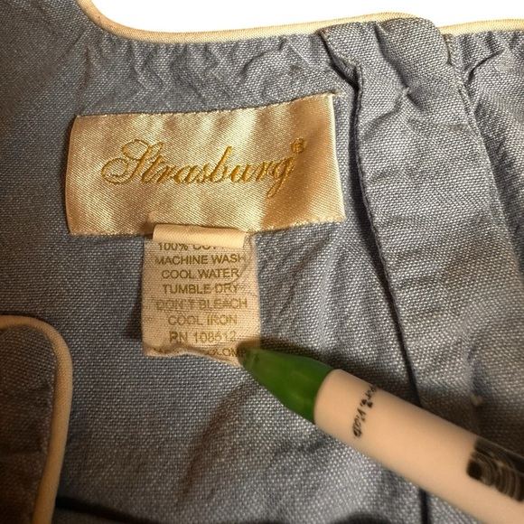 Strasburg Blue Chambray Sleeveless Kite Embroidered Sundress Dress 3T - Picture 7 of 7